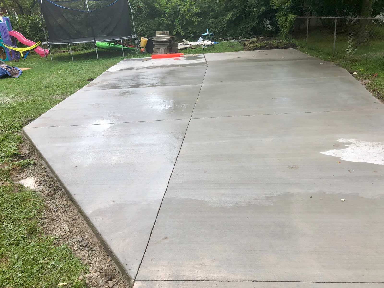 Concrete driveway portland concrete