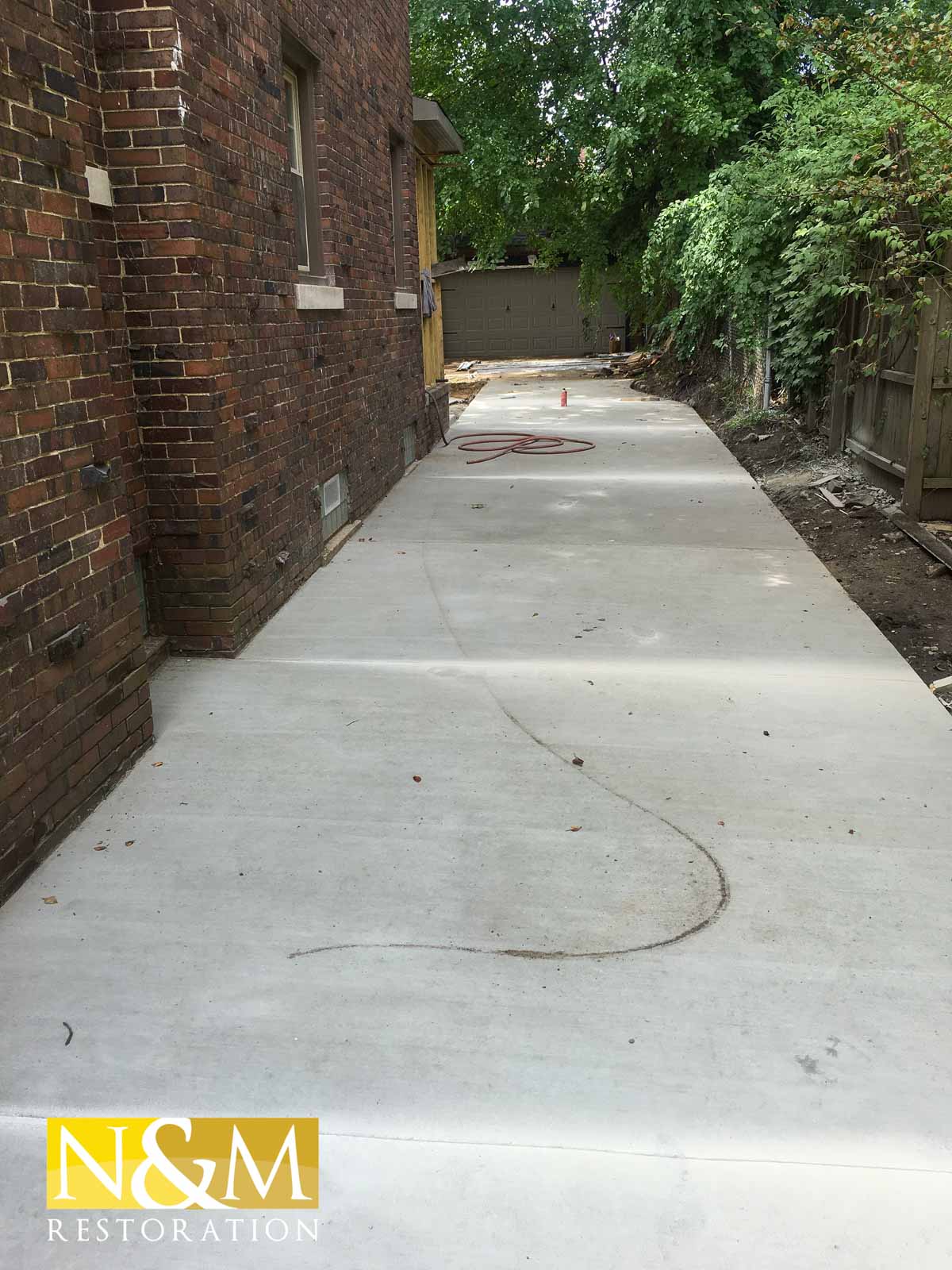 concrete driveway