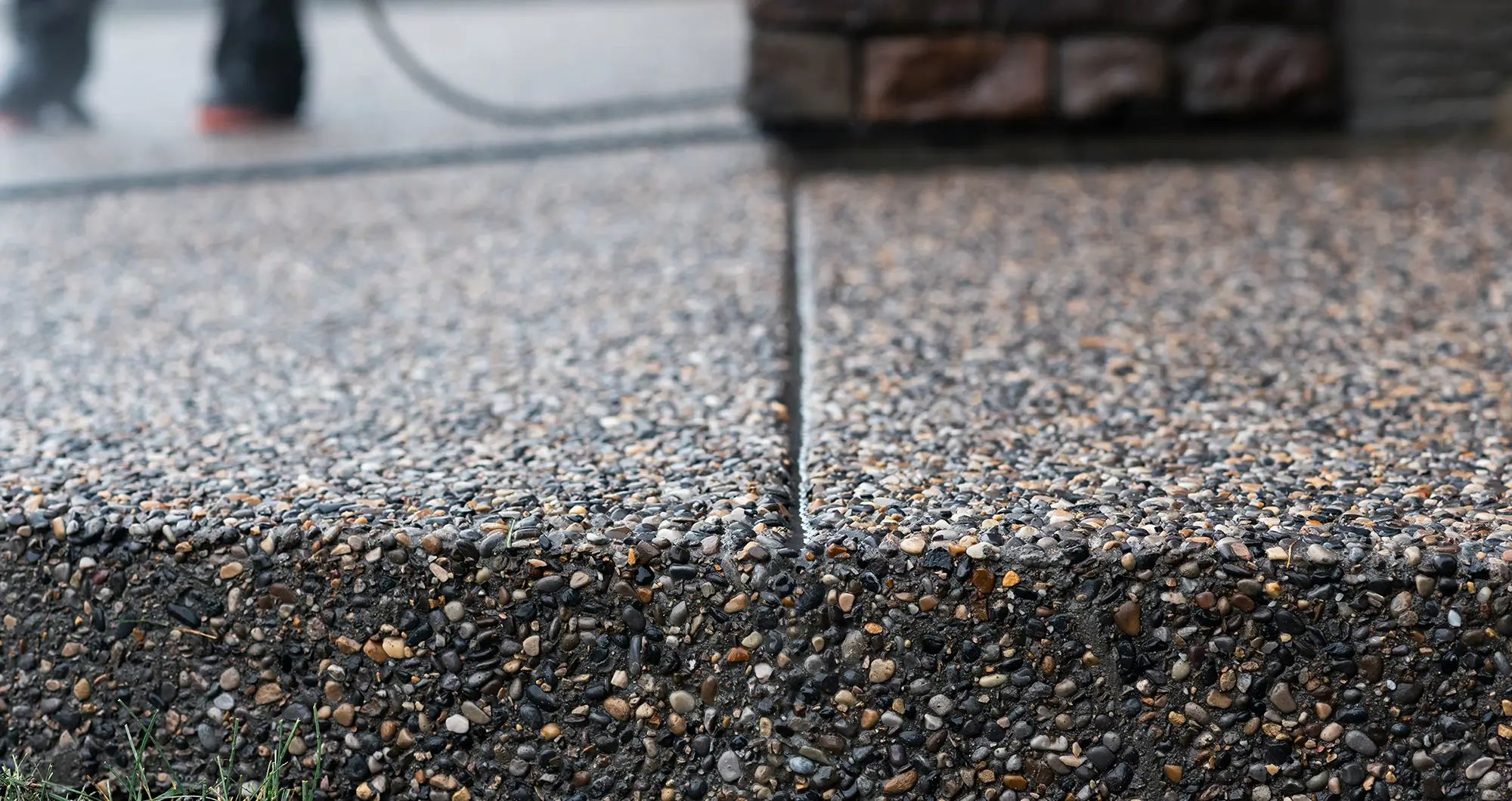 exposed aggregate concrete
